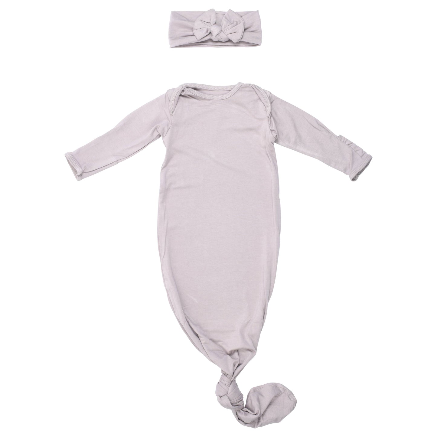Harbor Mist Knotted Gown: Gown