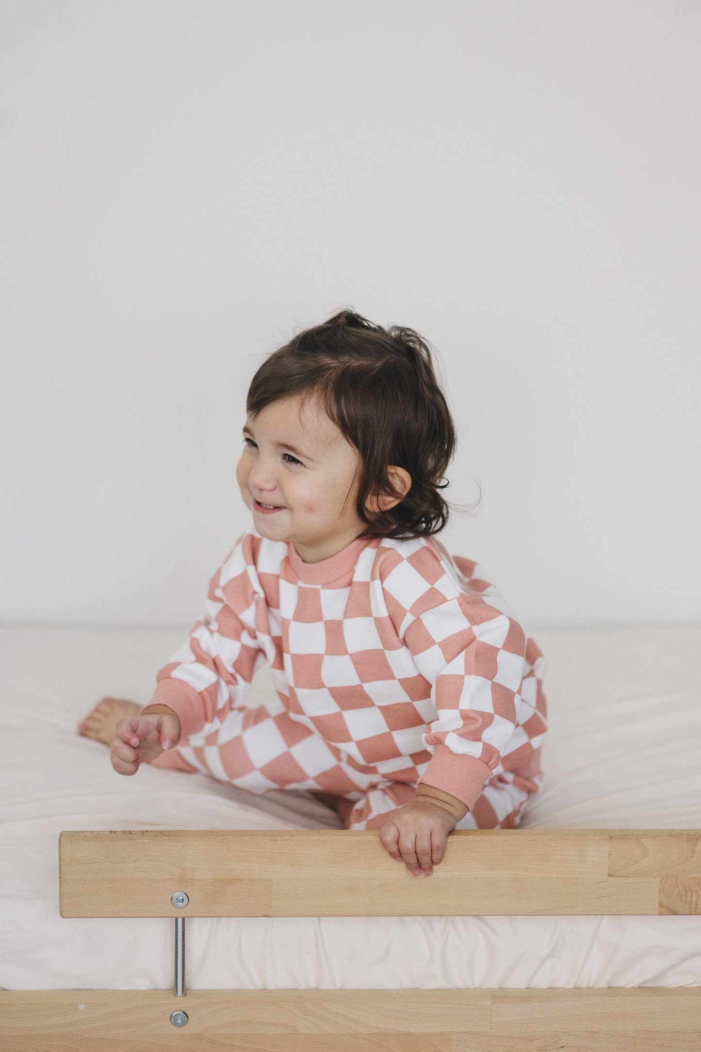 Organic Cotton Checkered 2-Piece Sweatsuit