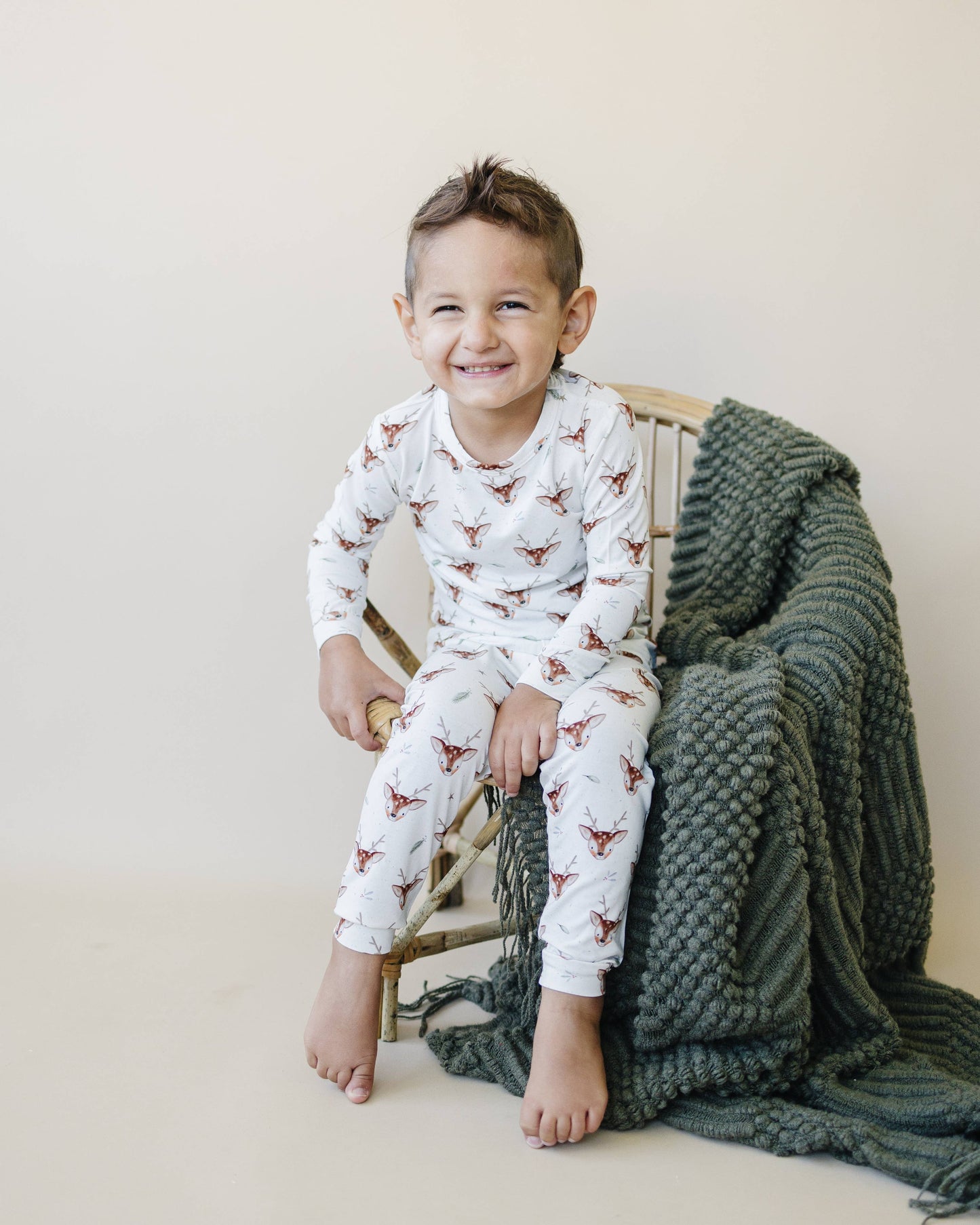 Reindeer 2pc Bamboo Pajamas