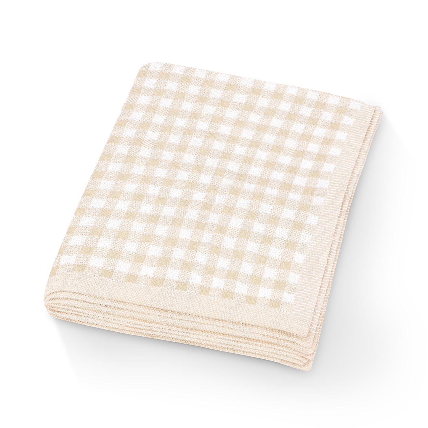 100% Luxury Cotton Swaddle Receiving Baby Blanket - Plaid