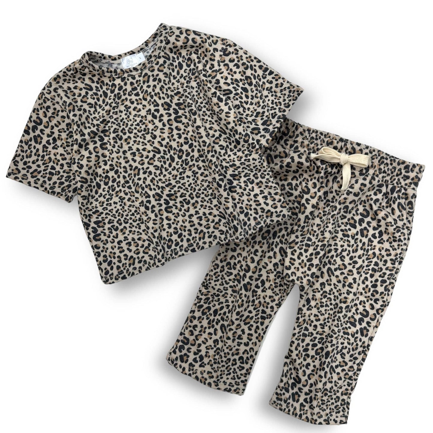 Girls Leopard Print Set - L is for Leopard Cropped Set