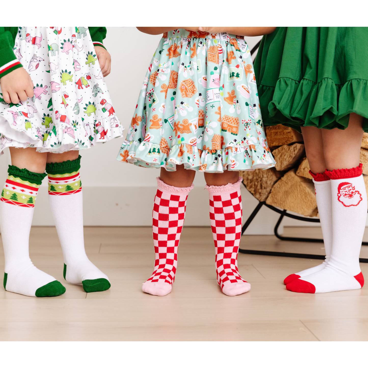 Merry & Bright Knee High Socks 3-Pack