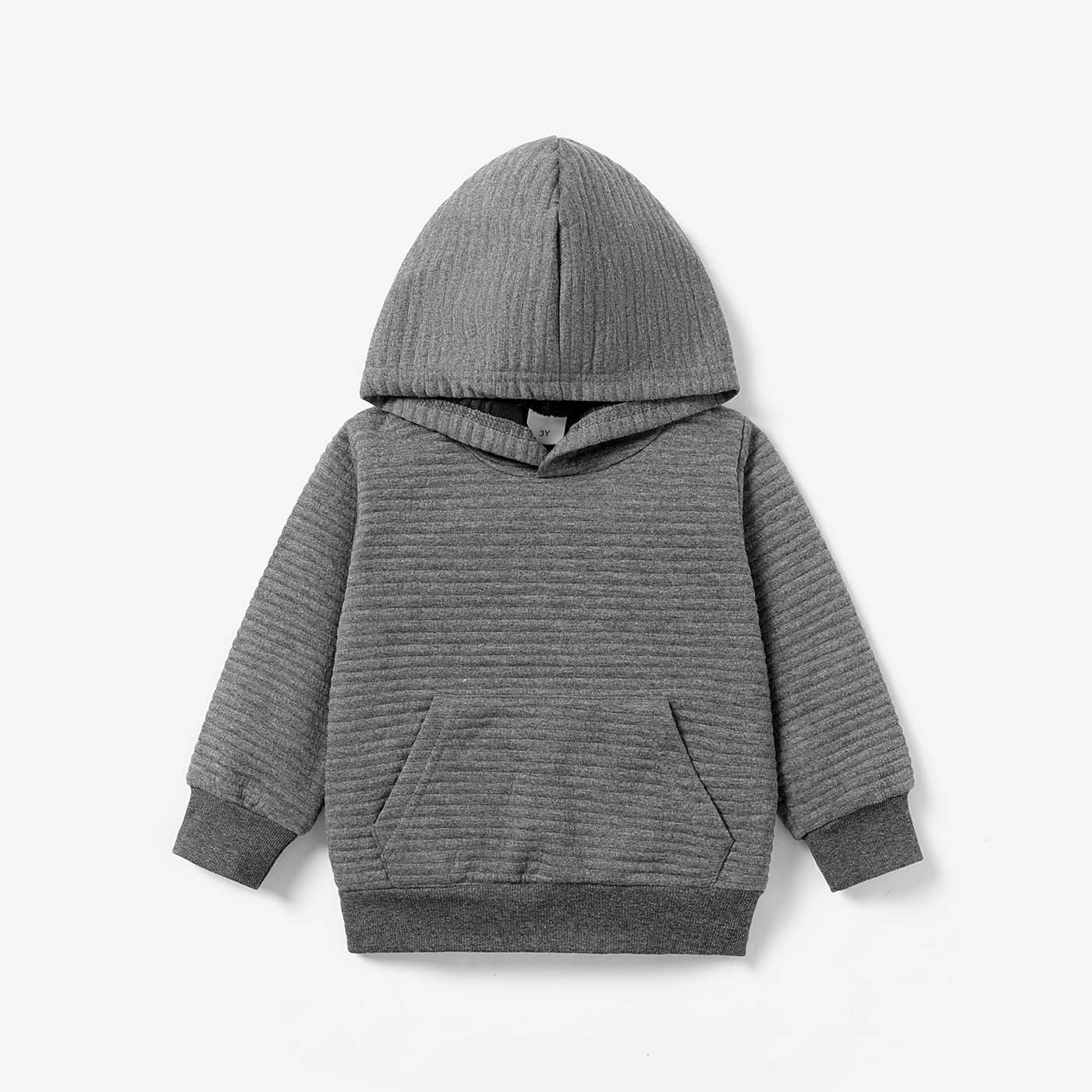 Girl/Boy Solid Color Textured Sweatshirt Hoodie