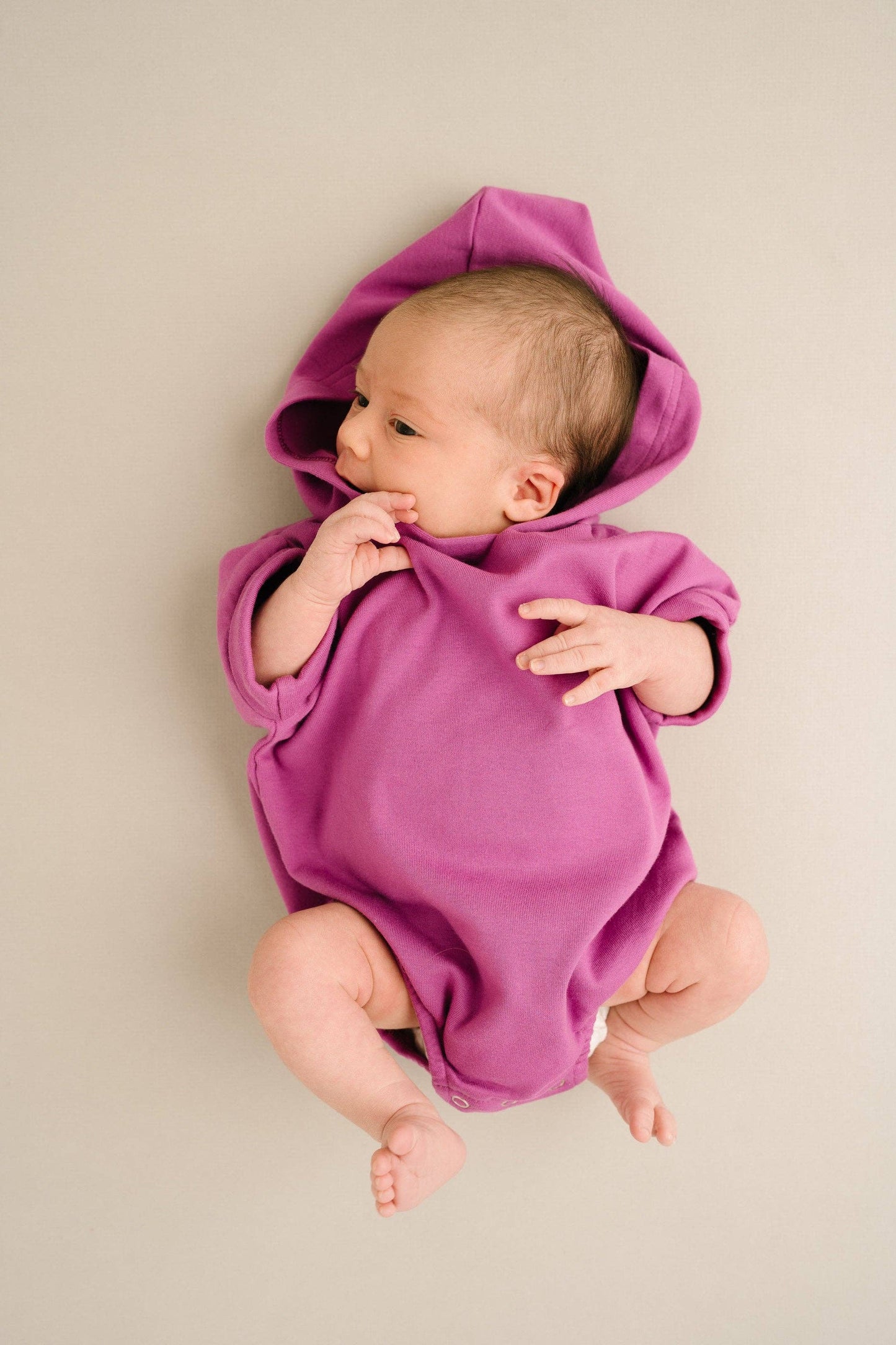 Sugarplum Hooded Short Romper