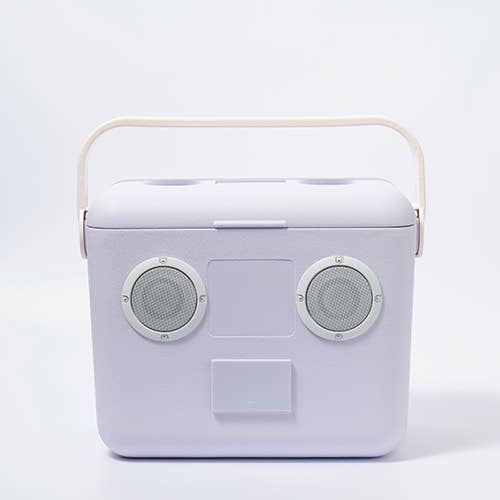 Beach Cooler Box Sounds Speaker Rio Sun Pastel Lilac Cream