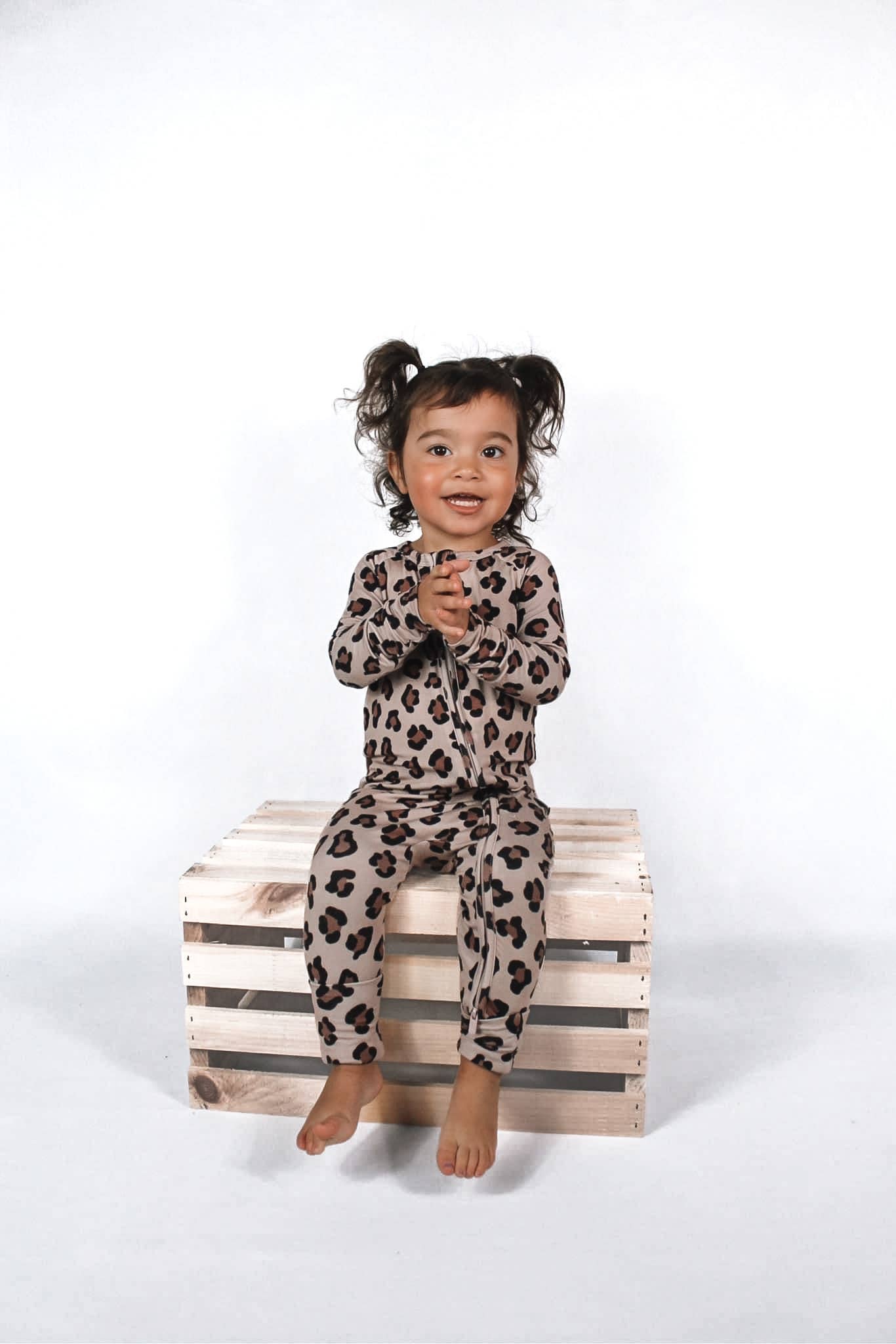 WILD | Bamboo baby retro zippy romper