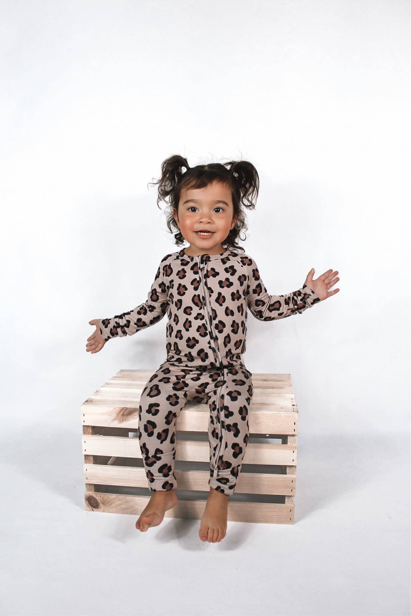 WILD | Bamboo baby retro zippy romper