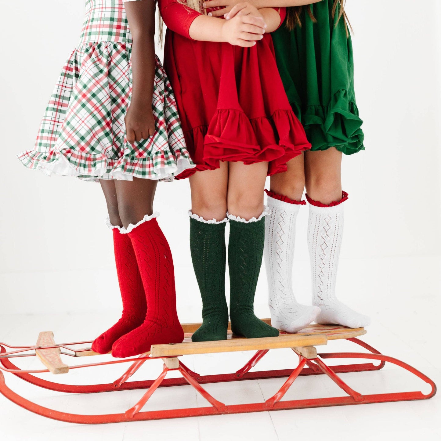 Little Stocking Co - Fancy Christmas Knee High Socks 3-Pack