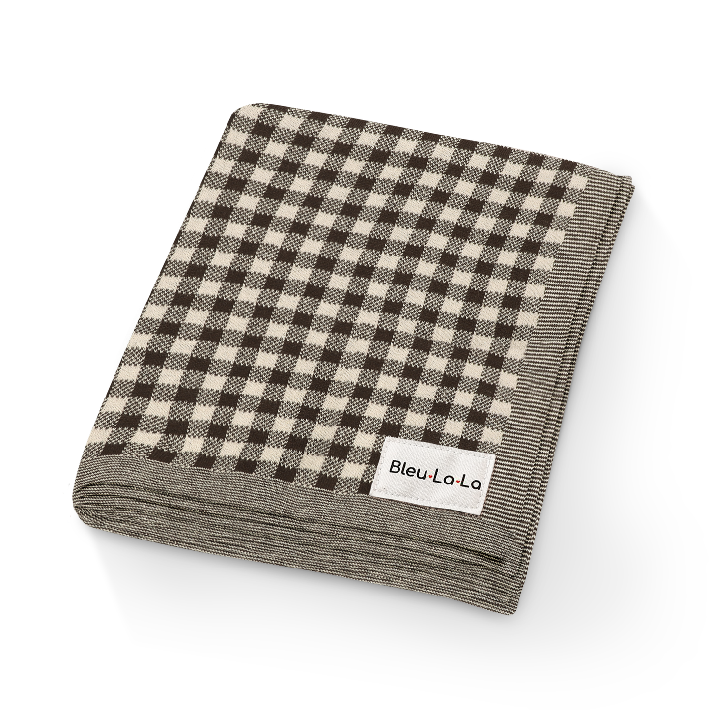 100% Luxury Cotton Swaddle Receiving Baby Blanket - Plaid