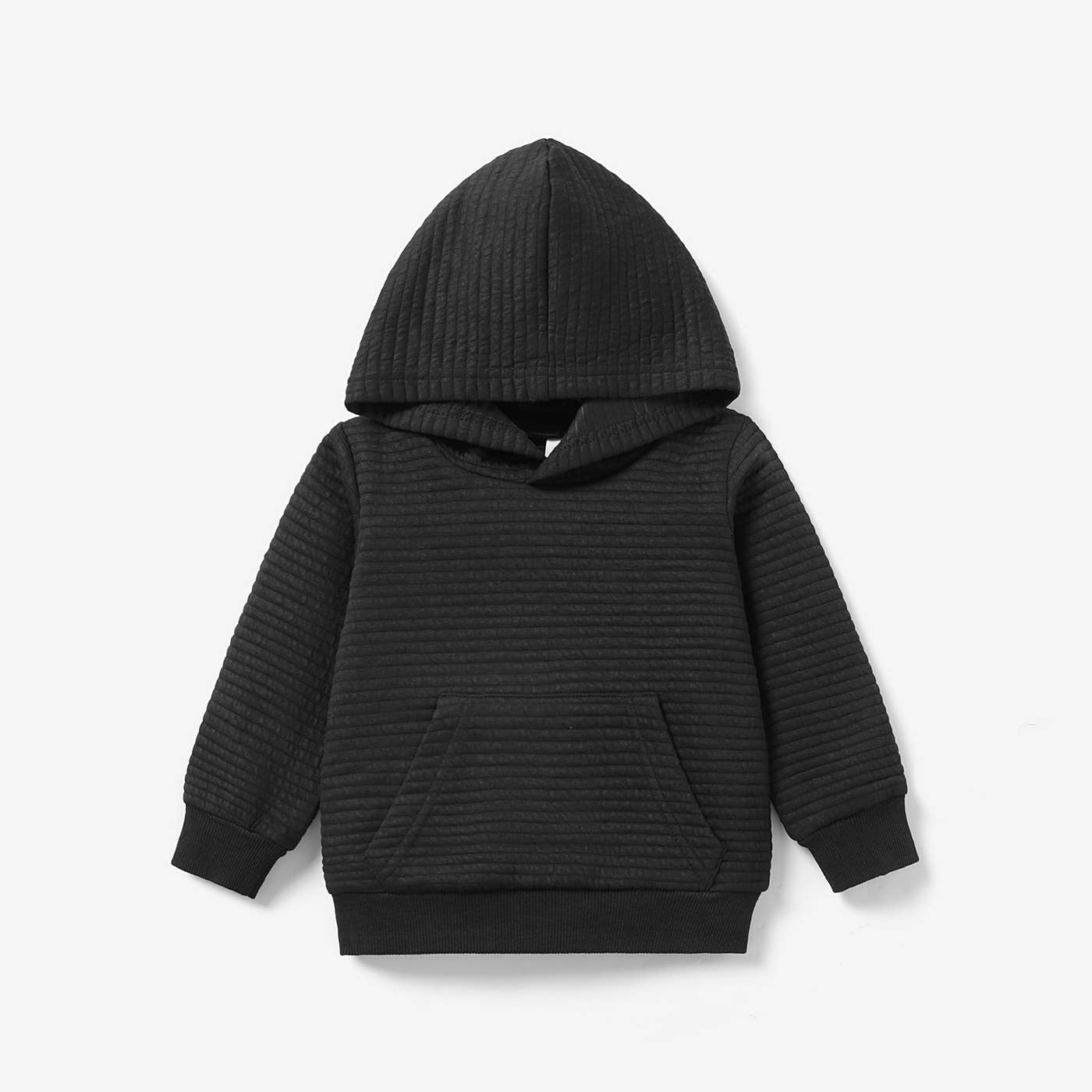 Girl/Boy Solid Color Textured Sweatshirt Hoodie