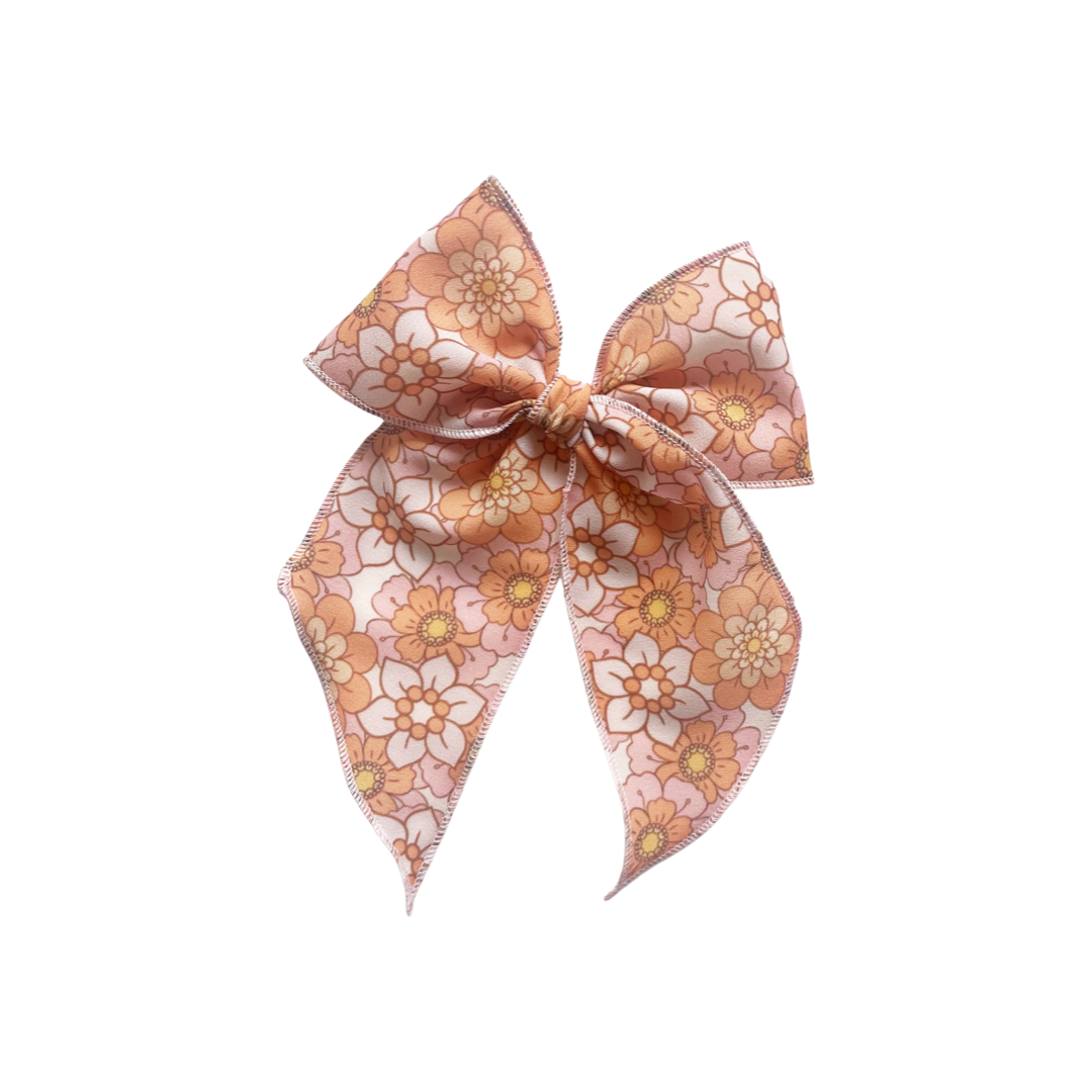 Retro Floral Elle Bow