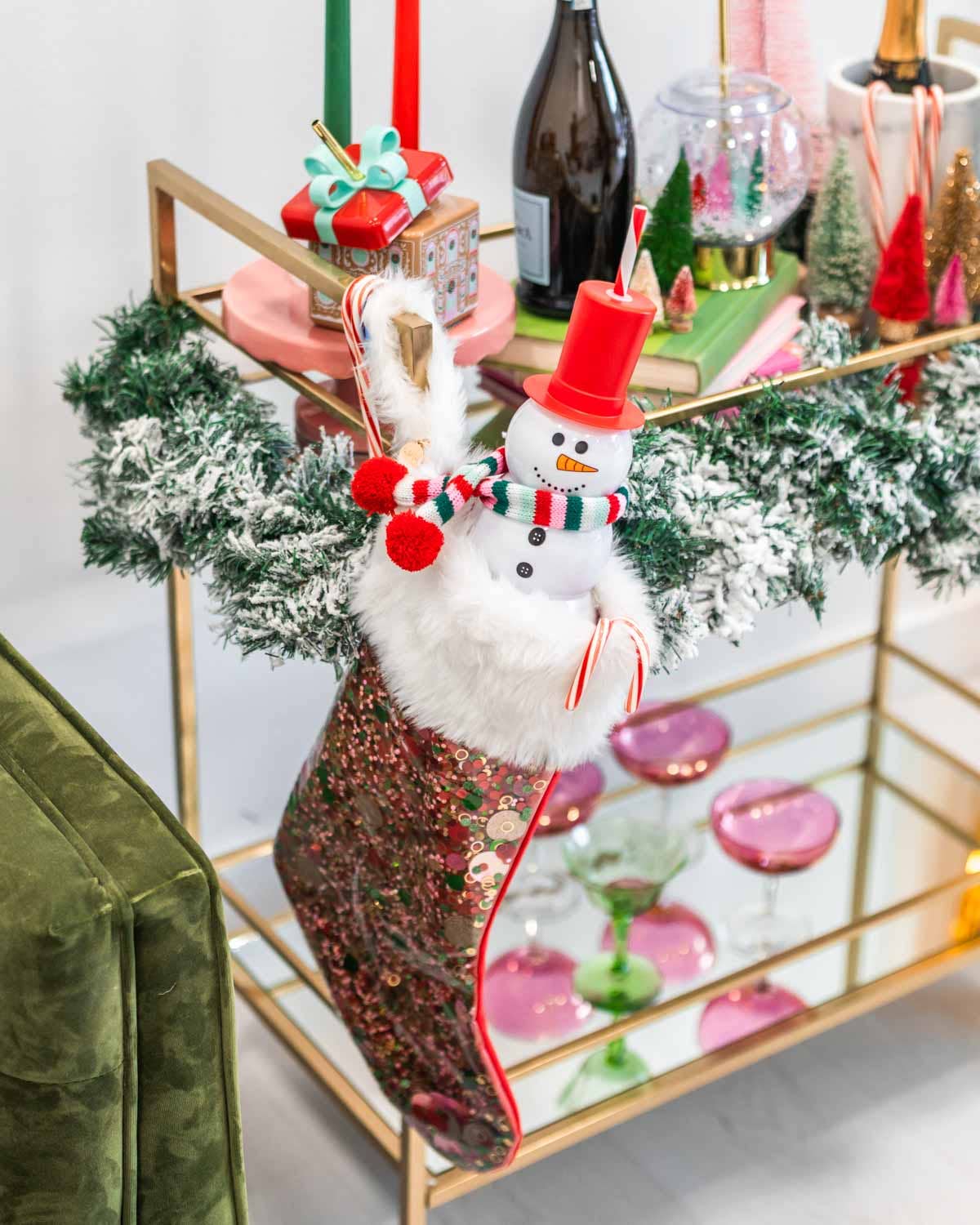 HOLIDAY SPIRIT CONFETTI STOCKING