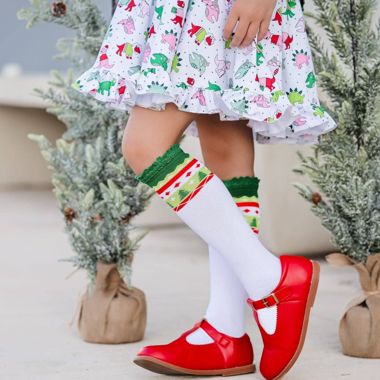 Merry & Bright Knee High Socks 3-Pack