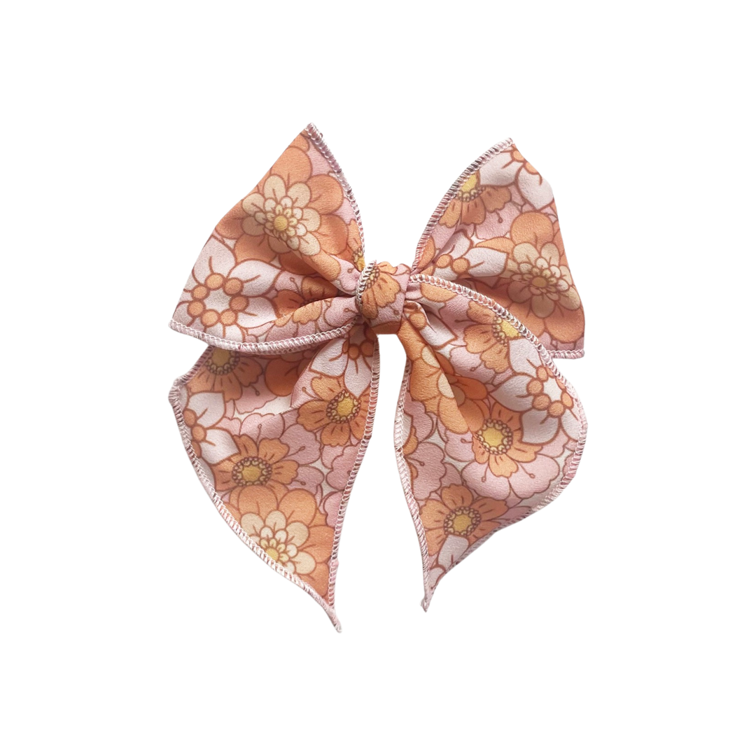 Retro Floral Elle Bow