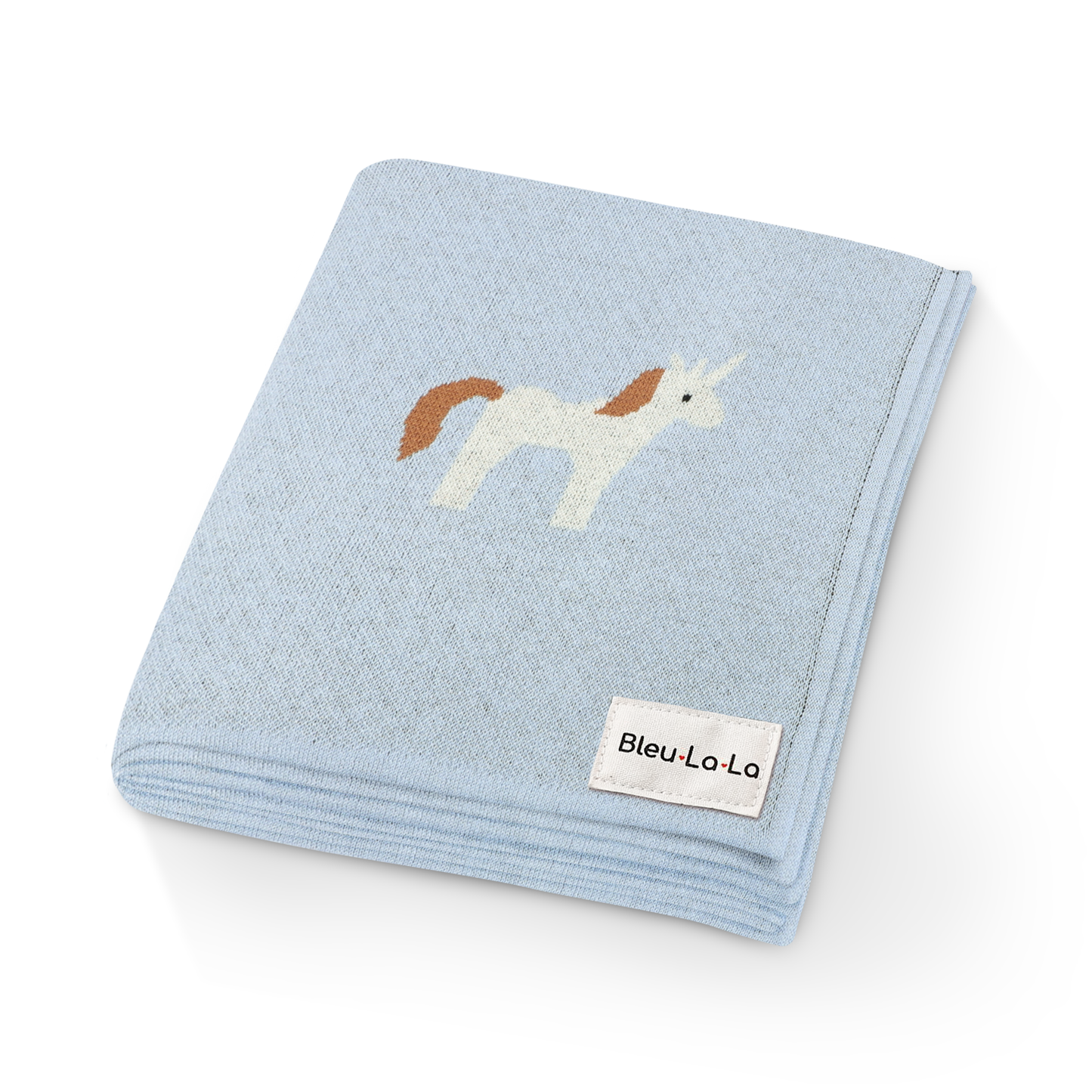 100% Luxury Cotton Swaddle Receiving Baby Blanket - Unicorn