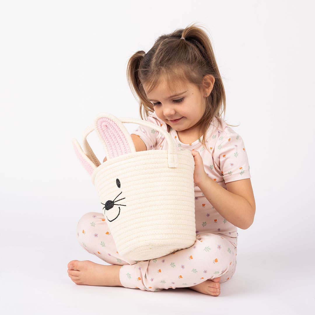 Rope Basket - Cream Bunny, Lucy's Room