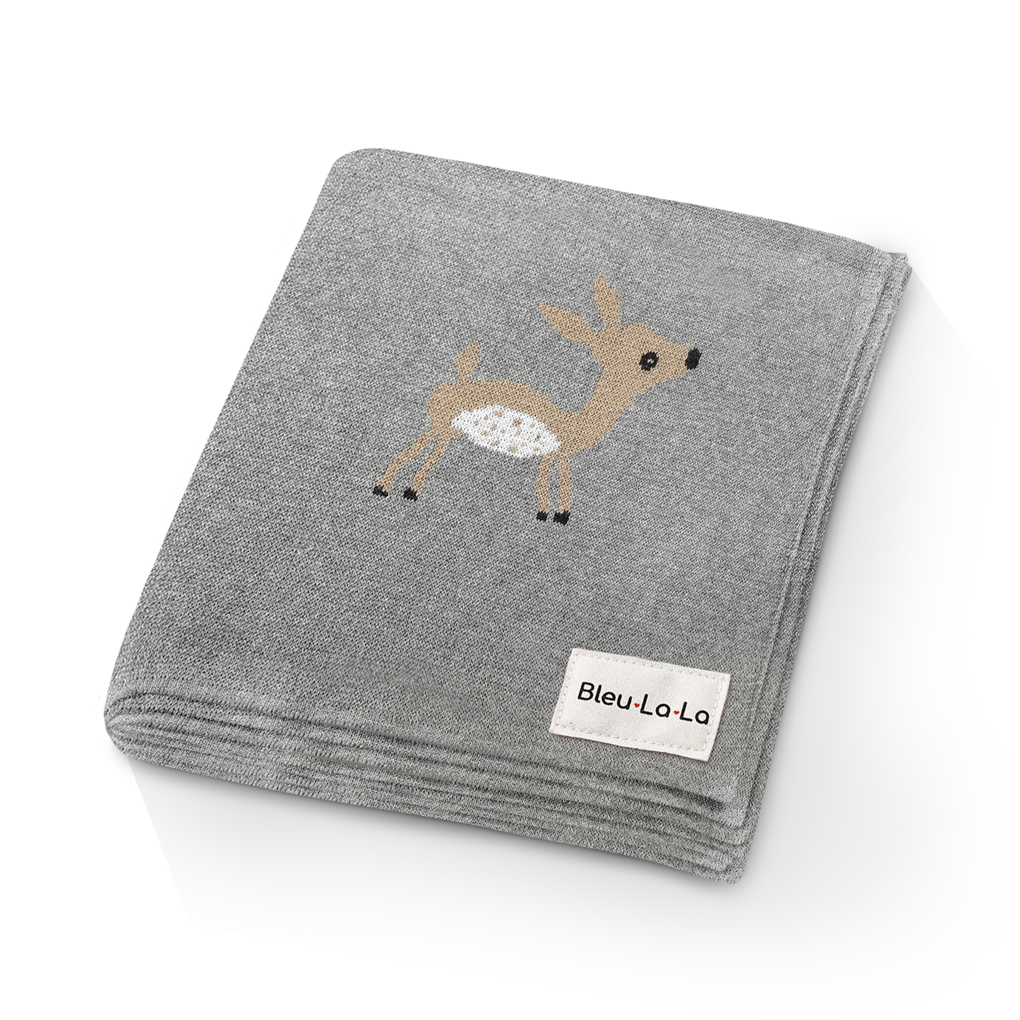 100% Luxury Cotton Swaddle Receiving Baby Blanket - Deer