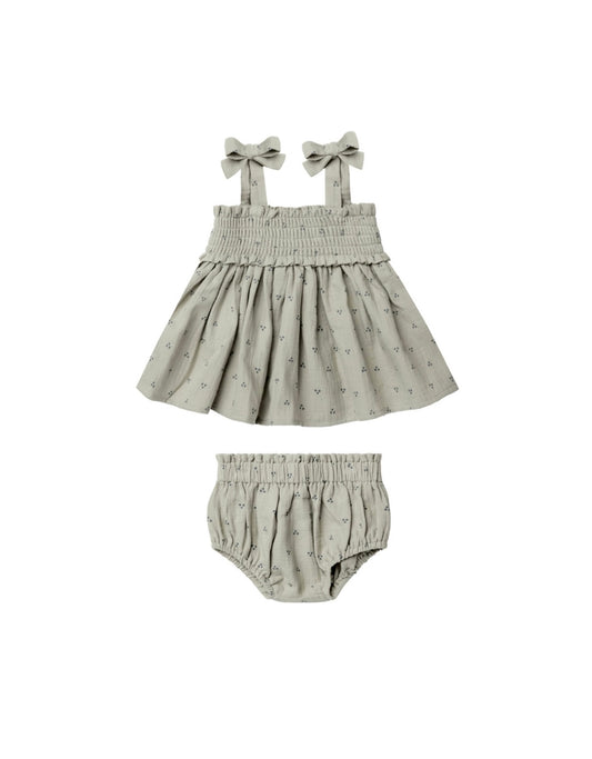 Quincy Mae - Mae Smocked Top + Bloomer Set