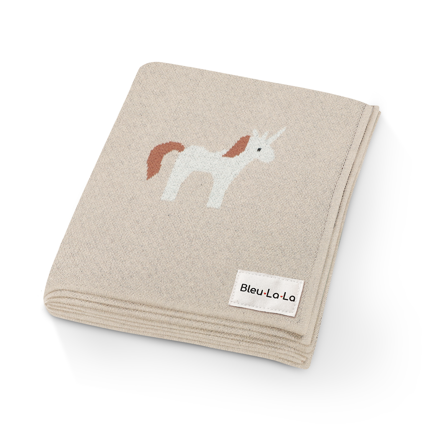 100% Luxury Cotton Swaddle Receiving Baby Blanket - Unicorn