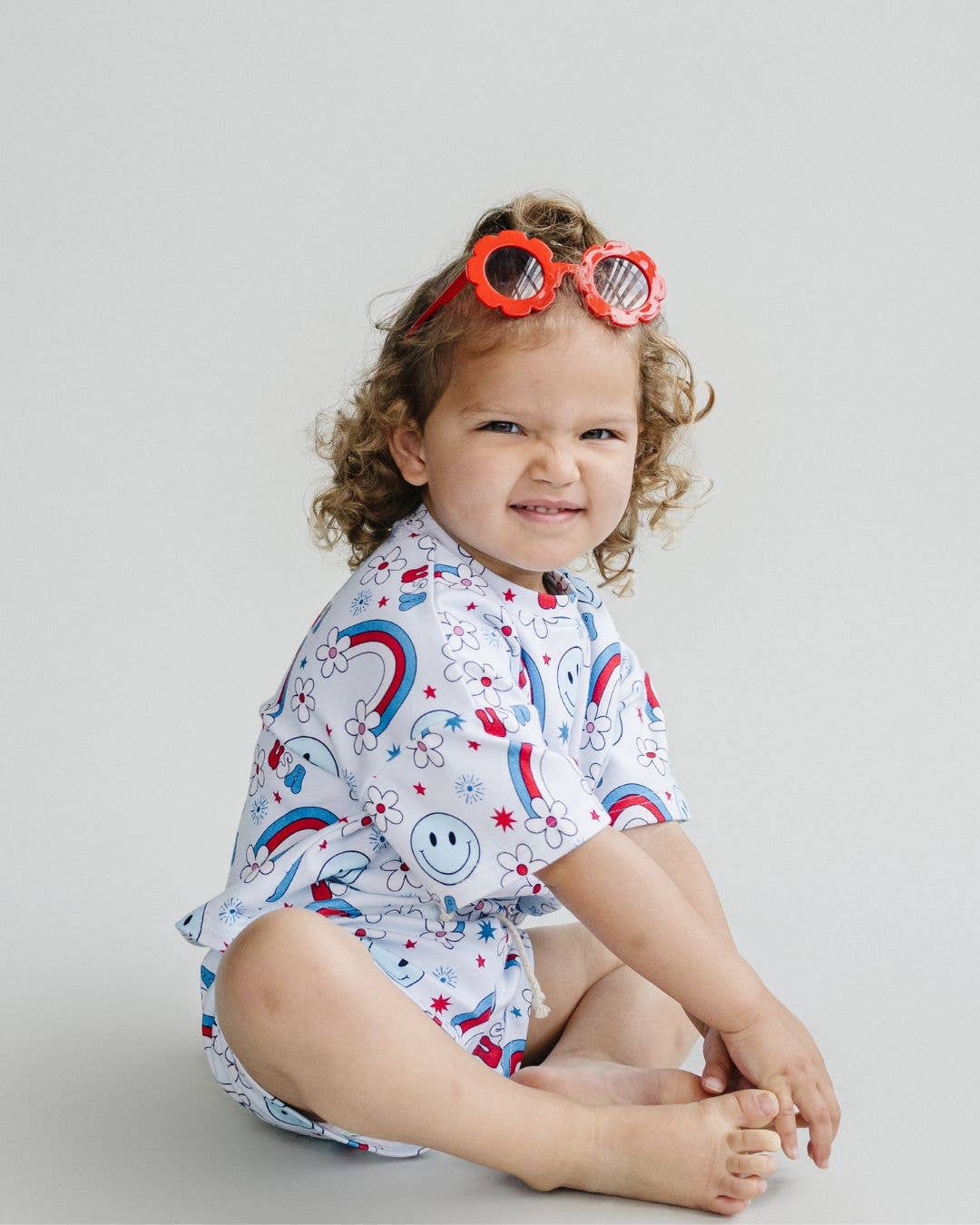 4th of July Kids' Shorts Set | Little Miss USA