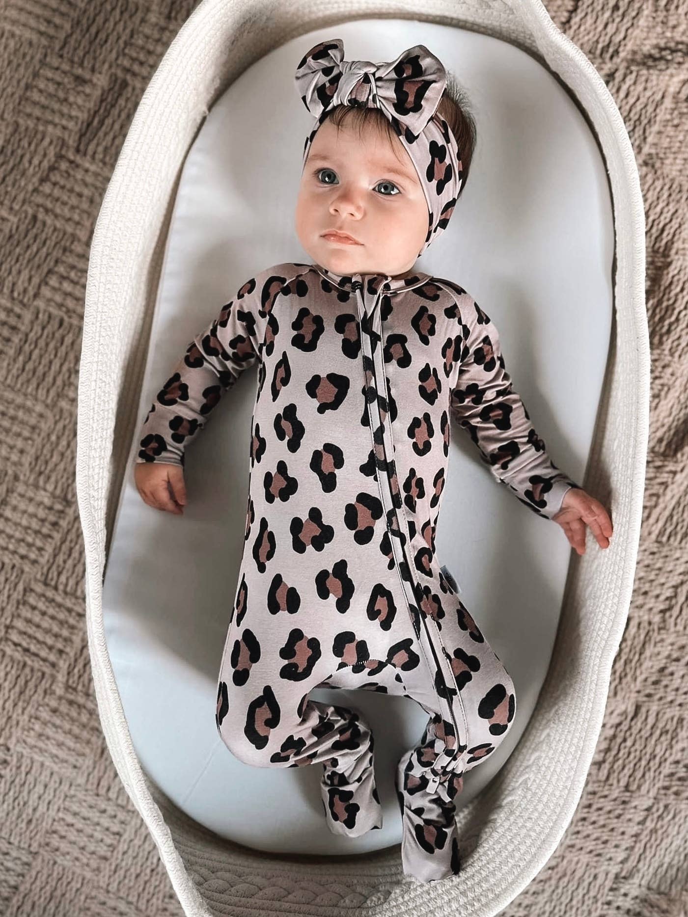 WILD | Bamboo baby retro zippy romper