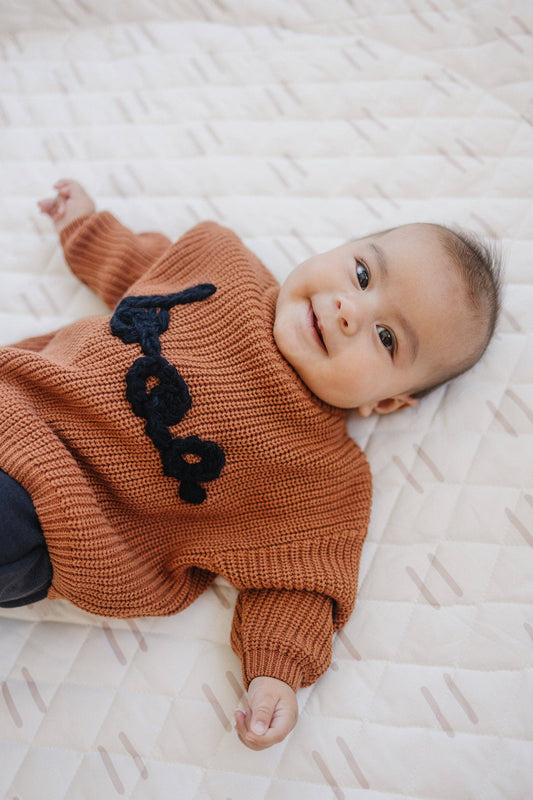 BOO Hand Embroidered Halloween Sweater