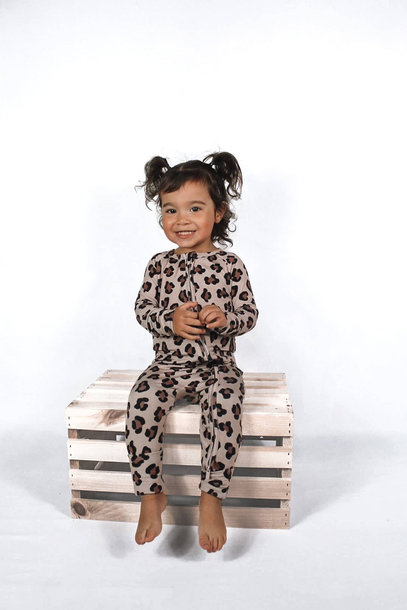 WILD | Bamboo baby retro zippy romper