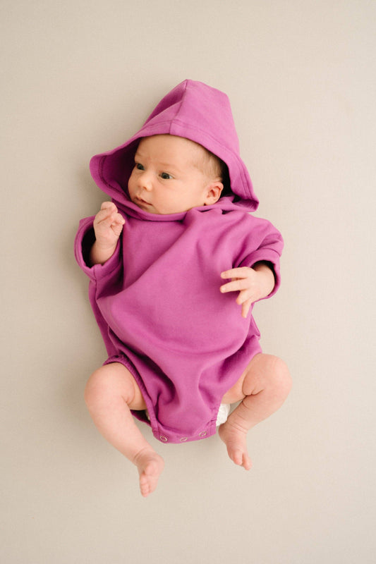 Sugarplum Hooded Short Romper