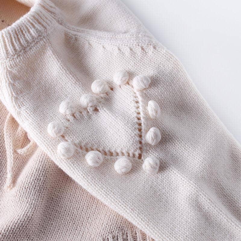 Kara Knit Romper ~ Beige