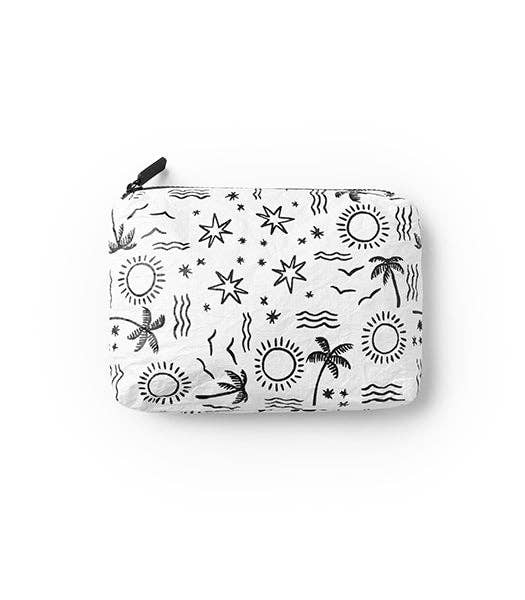 Local Beach Water Resistant Printed Pouch