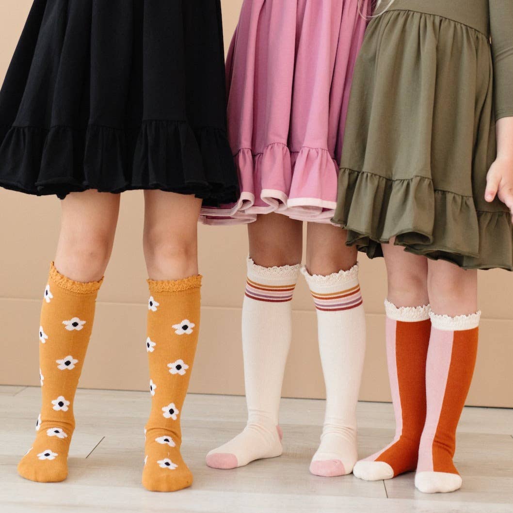 Little Stocking Co - Golden Girl Knee High Sock 3-Pack