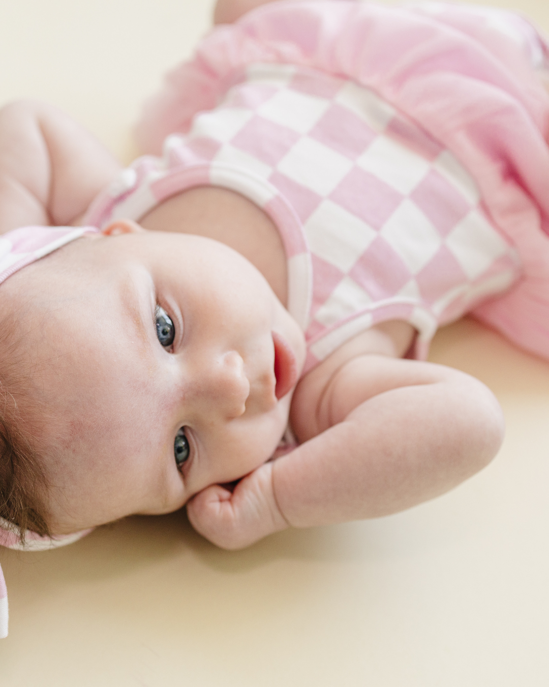 Tutu Romper | Checkered Pink