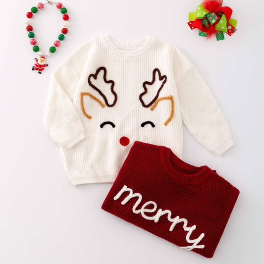 Embroidered Christmas Sweater