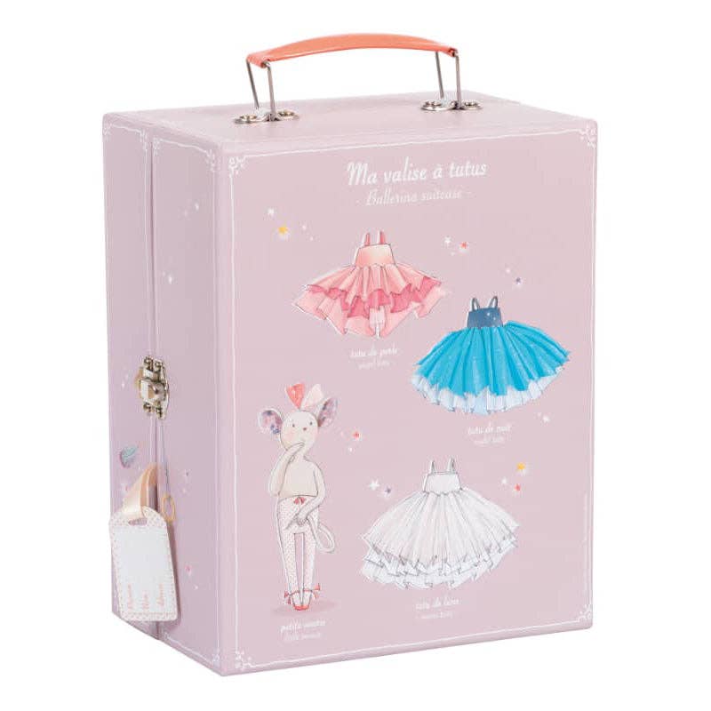 Suitcase Ballerina Mouse&Tutus in Wardrobe - Doll