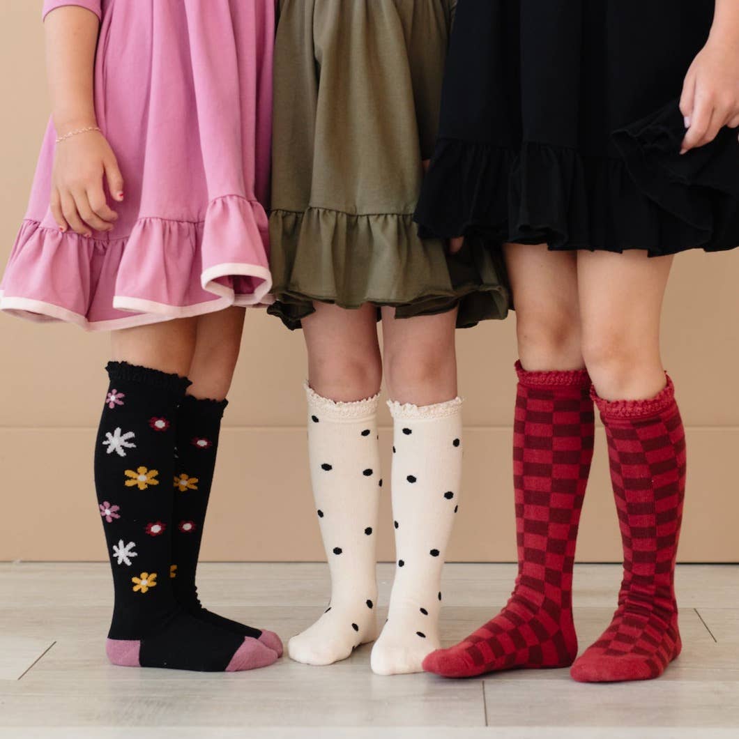 Little Stocking Co - Groovy Girl Knee High Sock 3-Pack