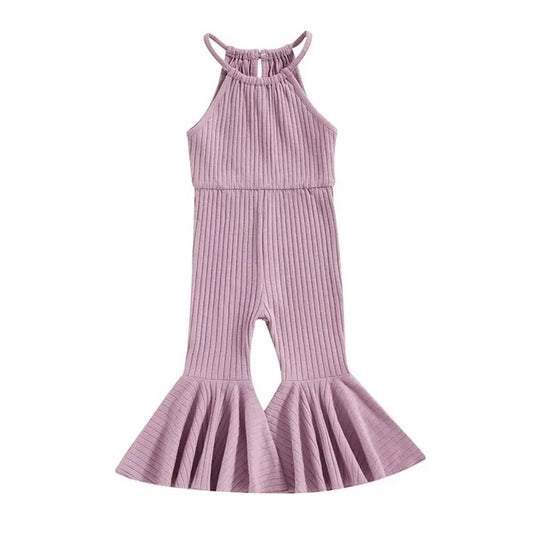 Cleo Ribbed Jumpsuit ~ Purple