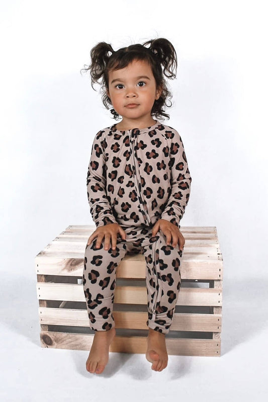 WILD | Bamboo baby retro zippy romper