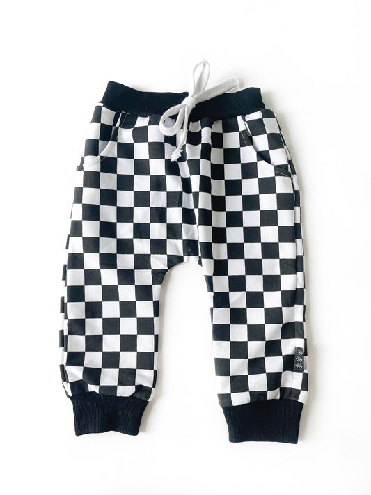 Urban Pines - Black Check Joggers