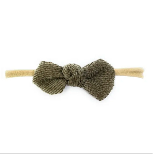 Baby Wisp - Corduroy Bow Headband