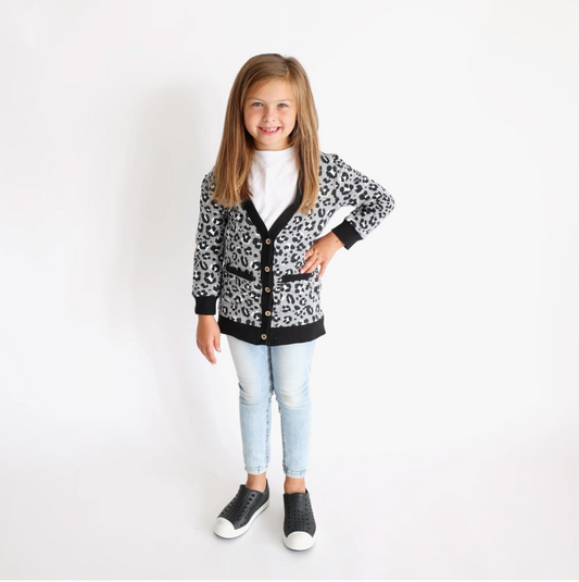 Tiny Trendsetters - Leopard Cardigan