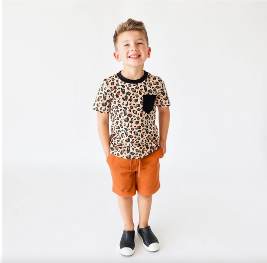 Tiny Trendsetters - Leopard Pocket T