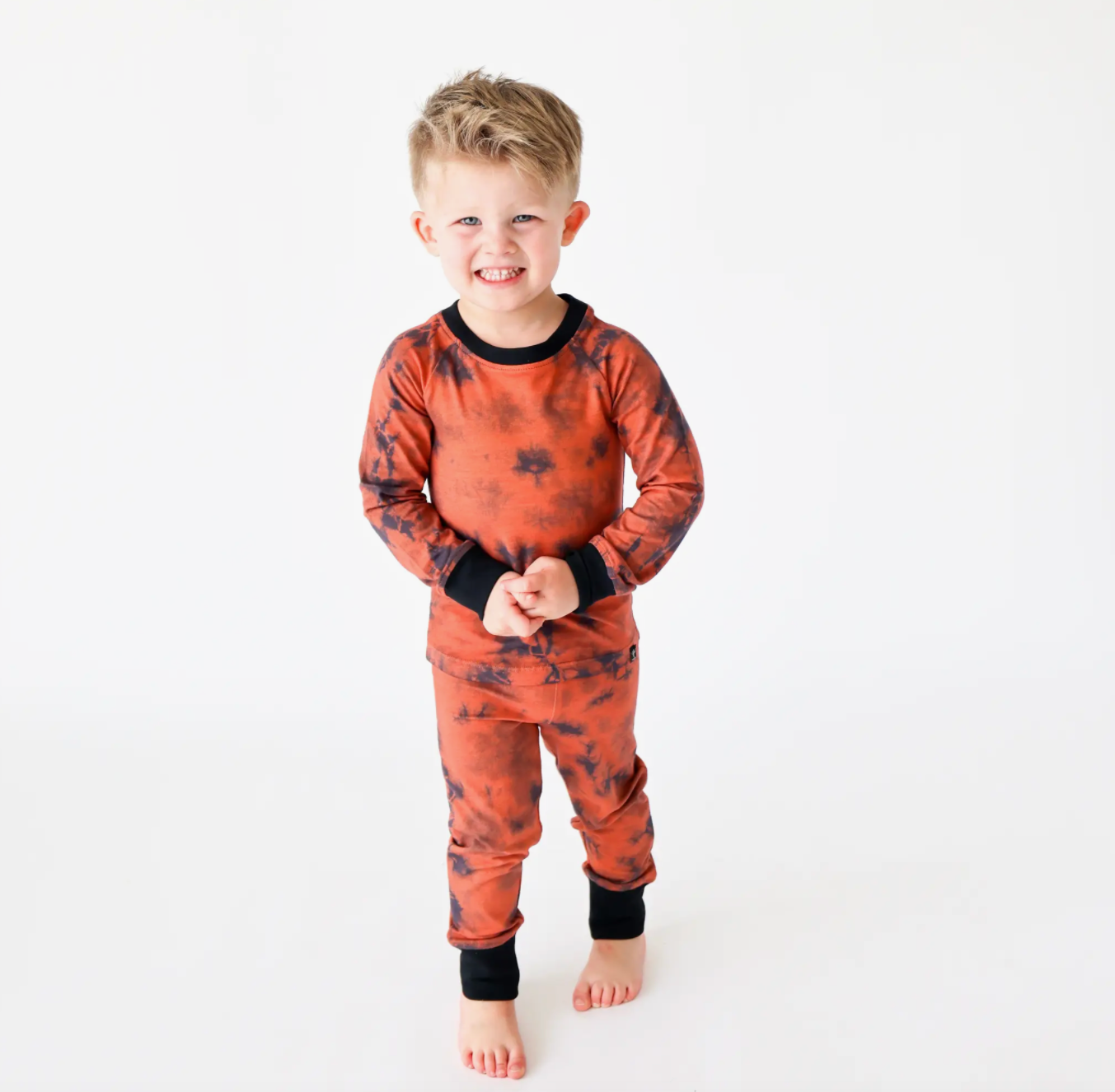 Tiny Trendsetters - Terracotta Tie Dye PJ Set