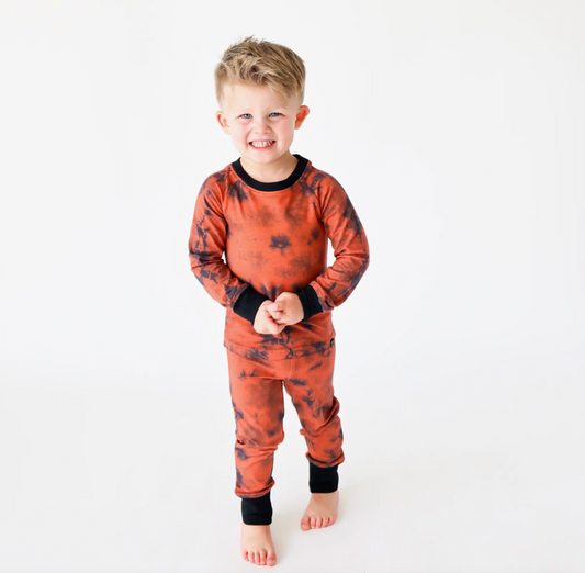 Tiny Trendsetters - Terracotta Tie Dye PJ Set