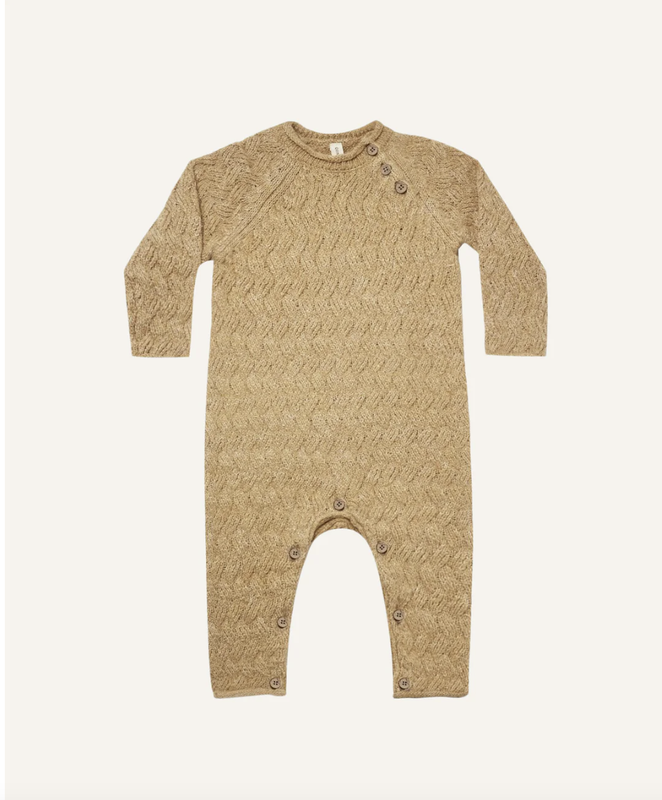 Quincy Mae - Honey Heathered Knit Jumpsuit