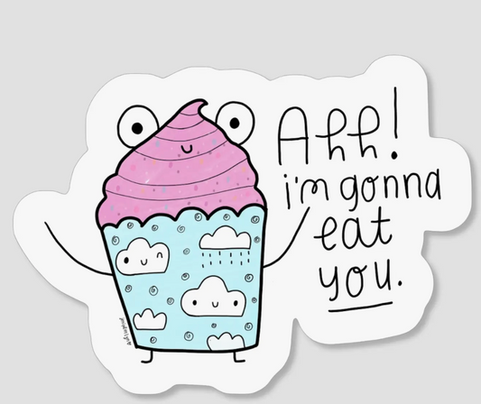 Nightly Doodles - Monster Cupcake Sticker