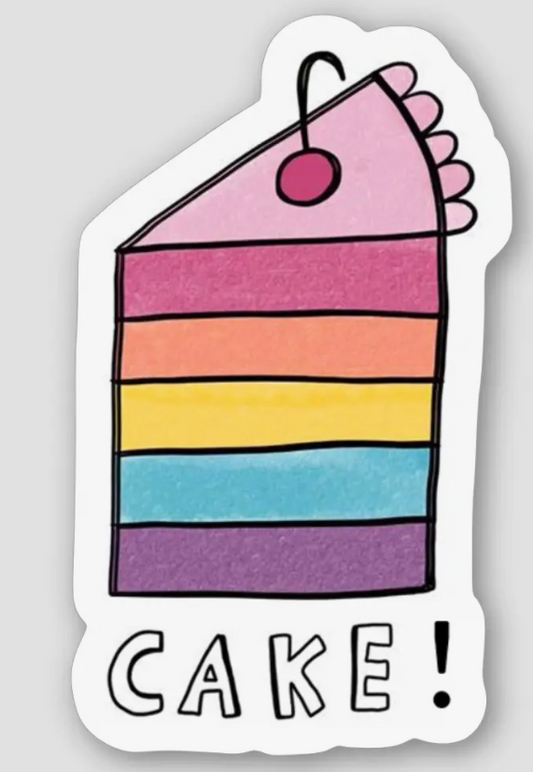 Nightly Doodles - Rainbow Cake Lovers Sticker