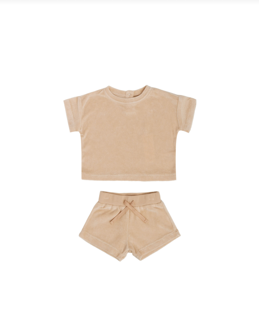 Quincy Mae - Terry Tee & Short Set