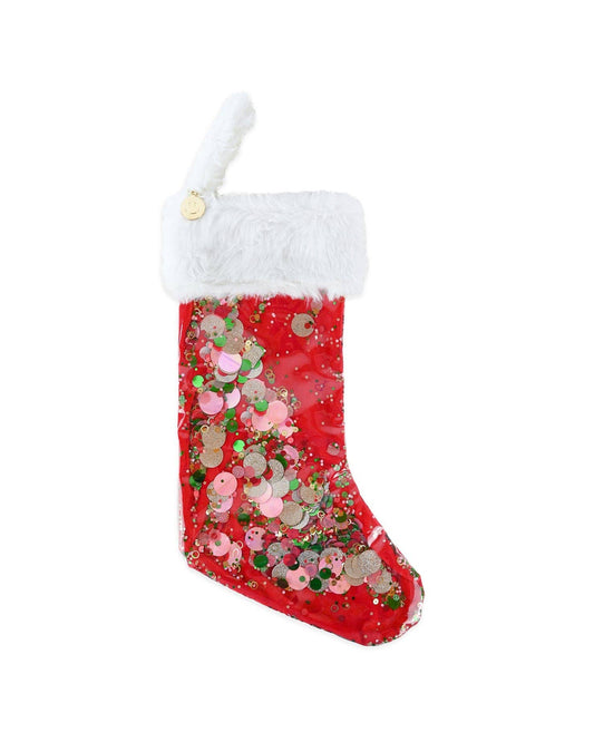 HOLIDAY SPIRIT CONFETTI STOCKING