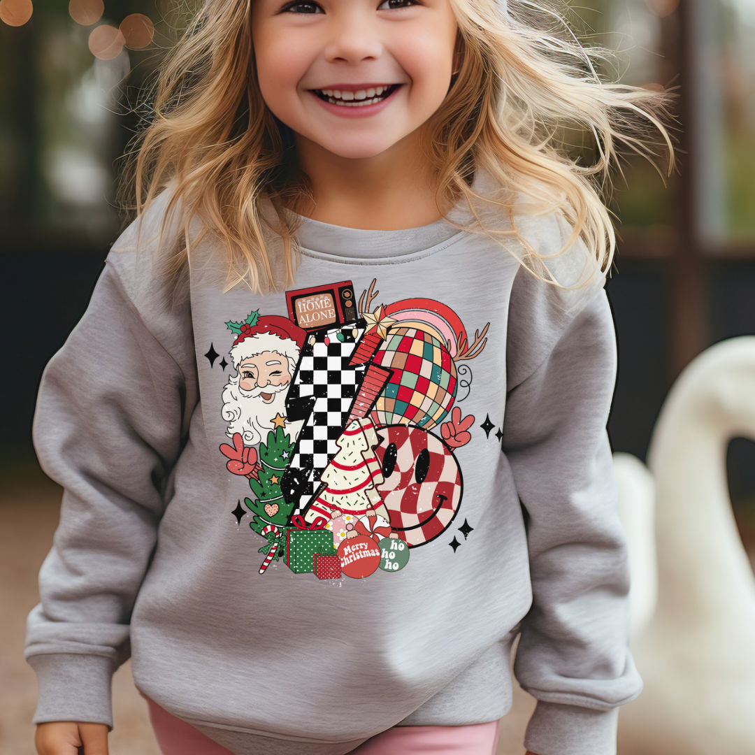 Kids Christmas Sweatshirt: Red