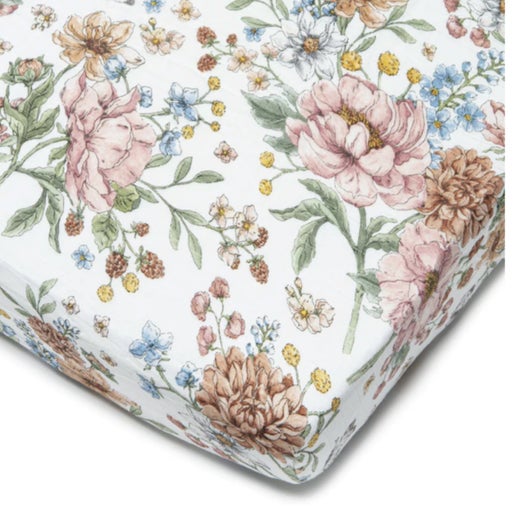 LouLou Lollipop Crib Sheet - Secret Garden